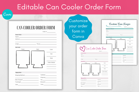 Can Cooler Can Koozie Order Form
