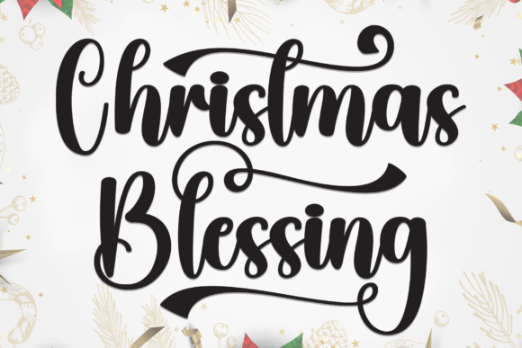 Christmas Blessing: A Font That Brings Handwritten Charm to Your Designs