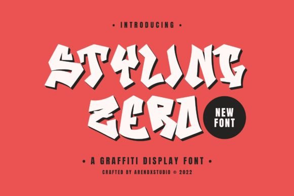 Styling Zero: A Freestyle Graffiti Font That Brings Street Art Energy to Your Designs